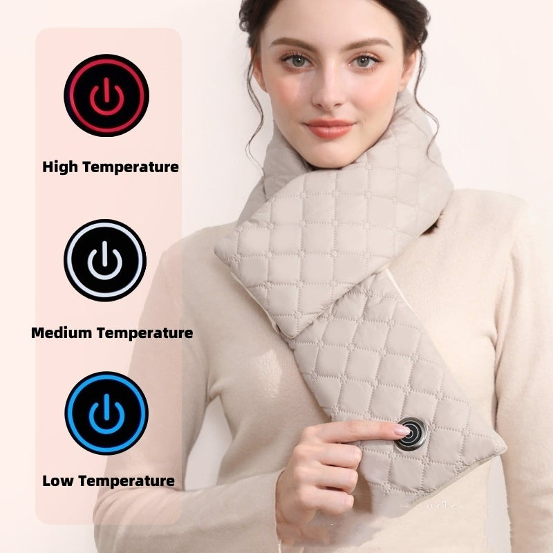 Electric Heating Scarf 3 Gear Heating Pads Outdoor Warm Heated Scarf USB Heater Thermal Shawl Neck Brace Warm Bib For Women Men CJ Dropshipping